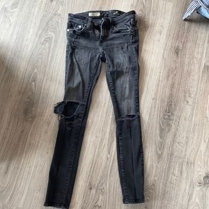 AG skinny ripped jeans